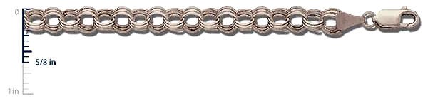 14k White Gold Charm Bracelet