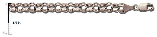14k White Gold Charm Bracelet