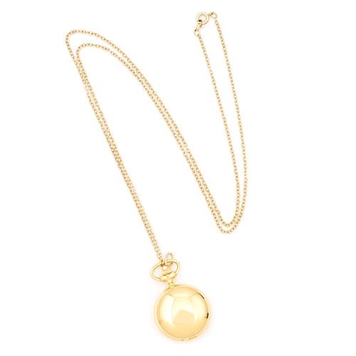 Charles Hubert Women's Gold Tone Polished Necklace Watch