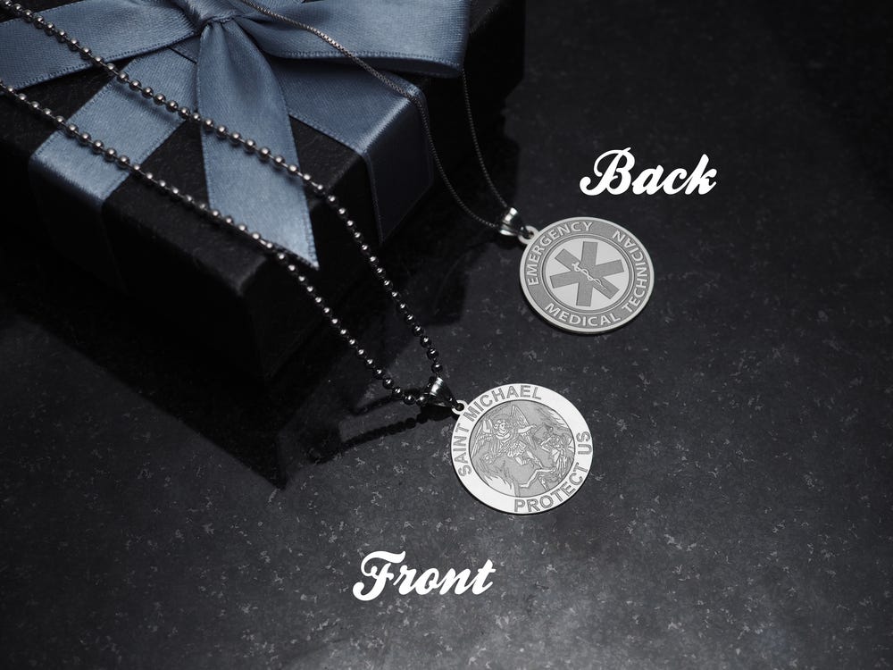 Saint Michael Double Sided EMT Medal