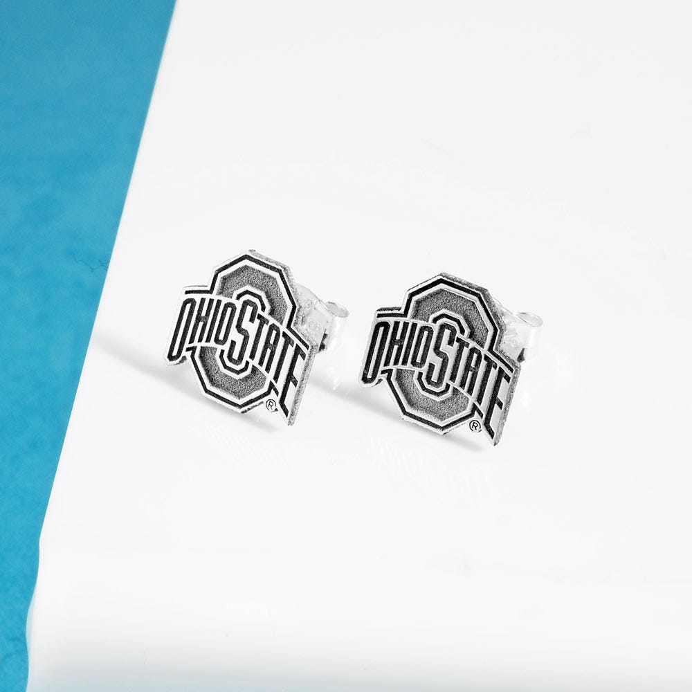 Pair Of Ohio State Logo Earrings