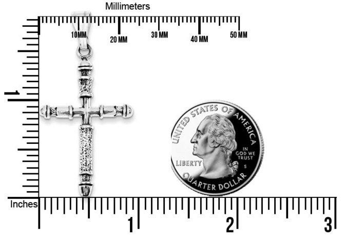 Sterling Silver Antiqued Cross Pendant