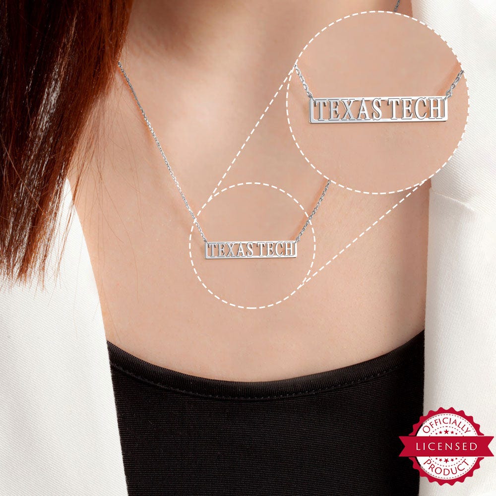 Texas Tech Script Necklace