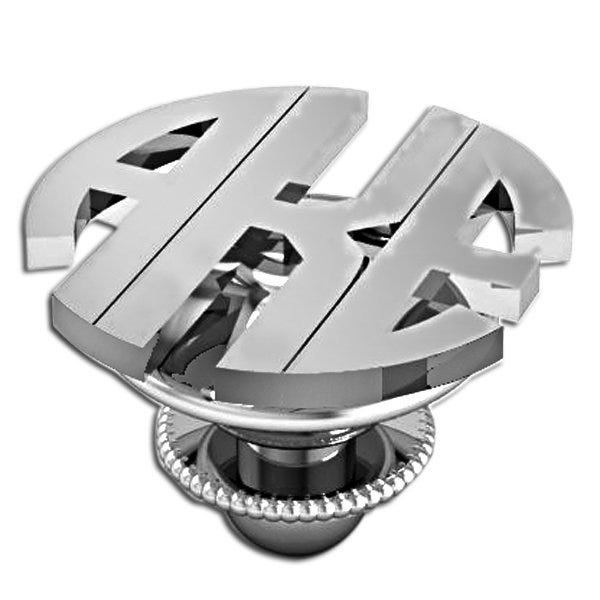 Monogram Cut-out Block Tie Tack