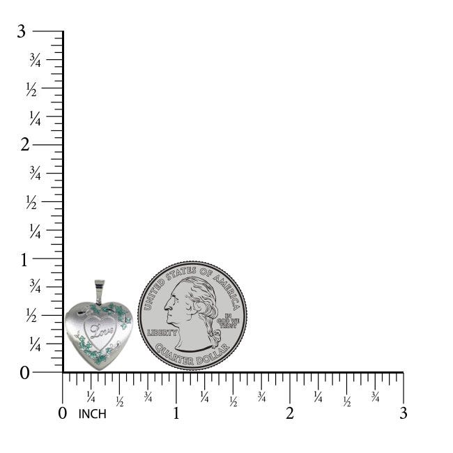 Sterling Silver Love Photo Locket