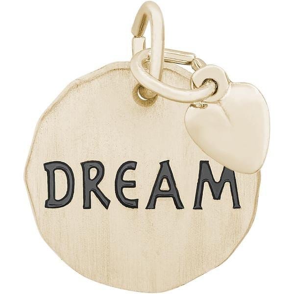 DREAM TAG W/HEART ENGRAVABLE