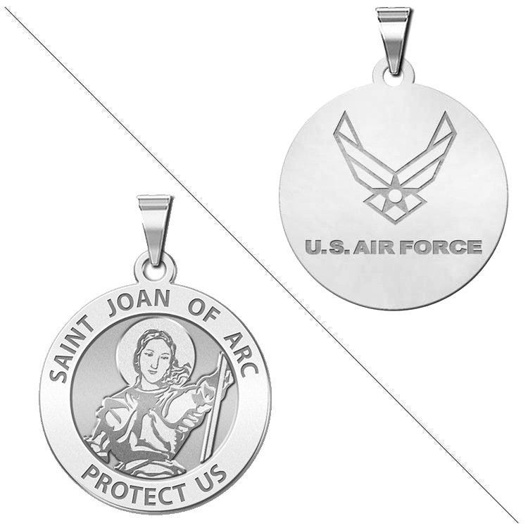 Saint Joan of Arc Doubledside AIR FORCE Religious Medal "EXCLUSIVE"