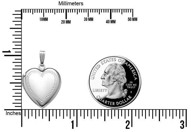 Sterling Silver Heart Photo Locket