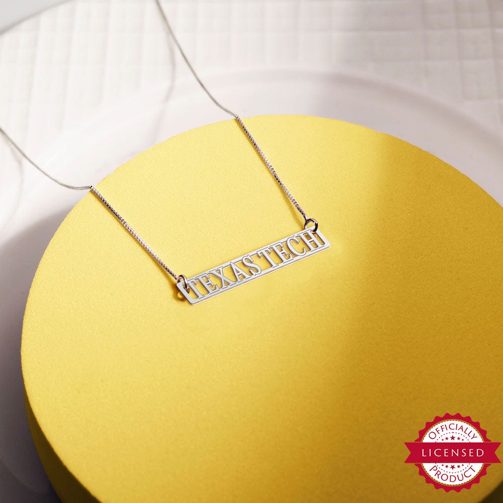 Texas Tech Script Necklace