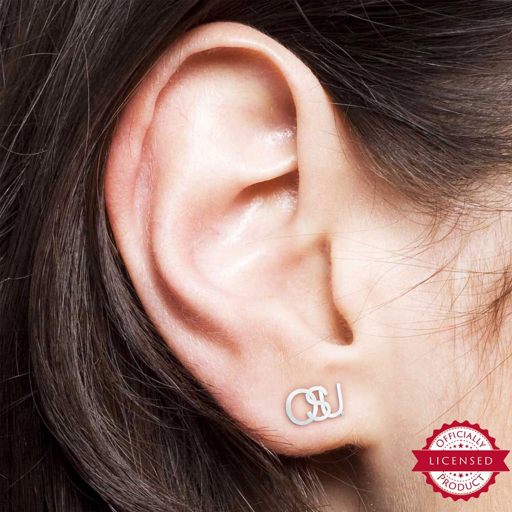 Pair Of Intertwined OSU Earrings