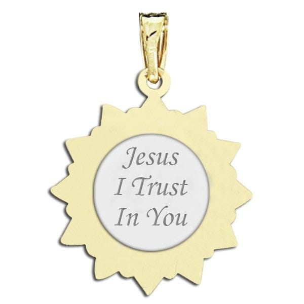 Divine Mercy Two-Tone Double Sided Sun Border "EXCLUSIVE"
