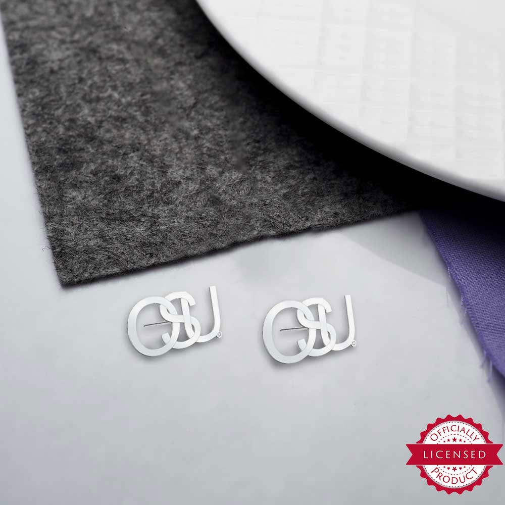 Pair Of Intertwined OSU Earrings