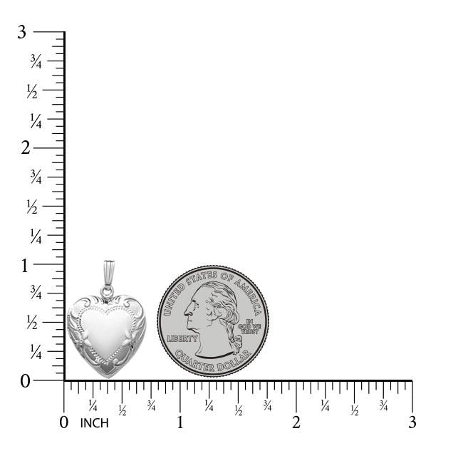 Sterling Silver Heart Photo Locket