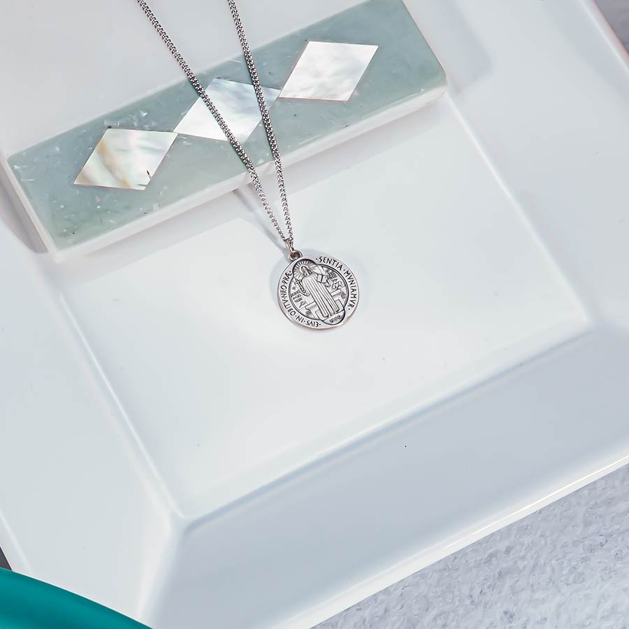 Saint Benedict Round Jubilee Religious Medal