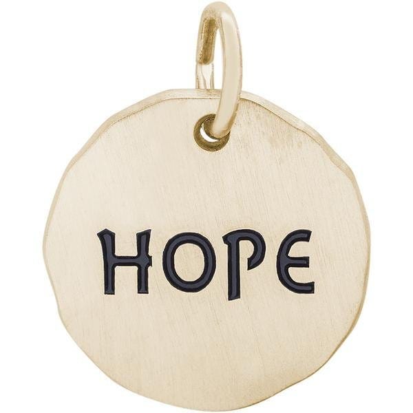 HOPE CHARM TAG ENGRAVABLE