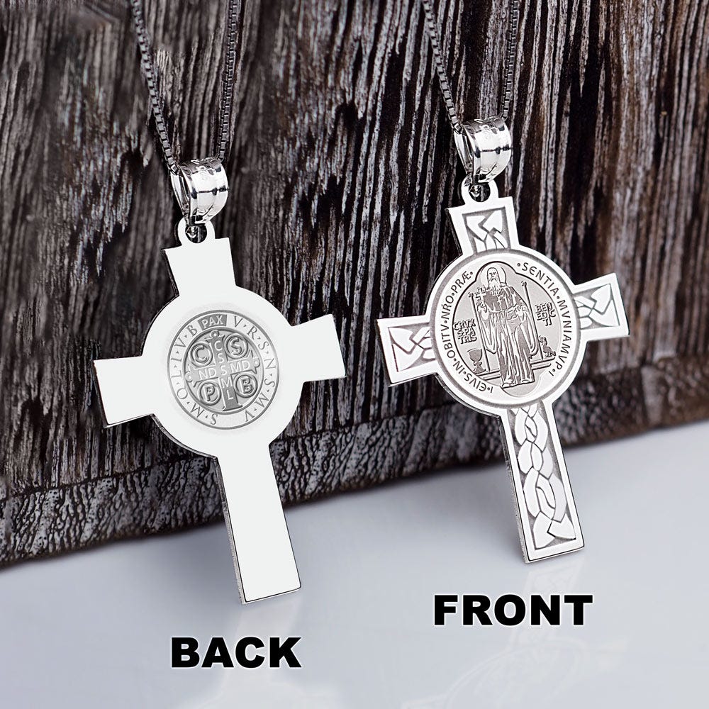 Saint Benedict Jubilee DoubleSided Cross Religious Medal  "EXCLUSIVE"