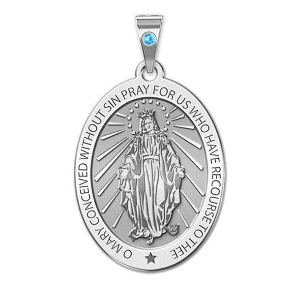Miraculous Medal "EXCLUSIVE" Oval Pendant
