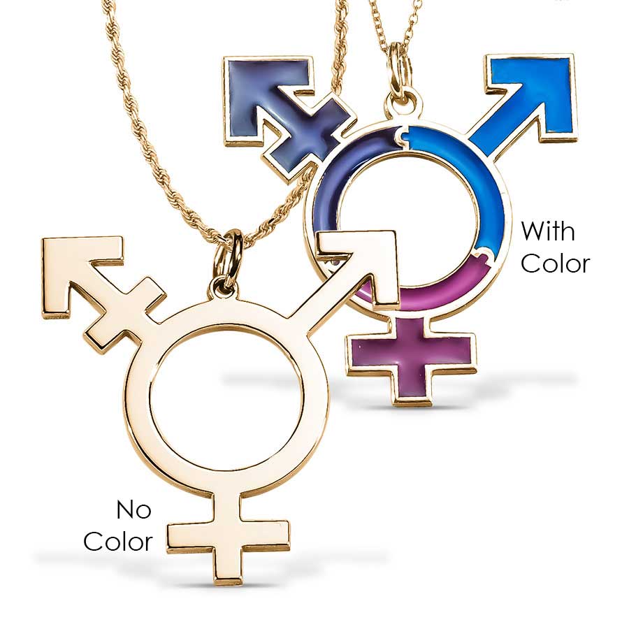 Custom Transgender Enamel &/or High Polished Necklace