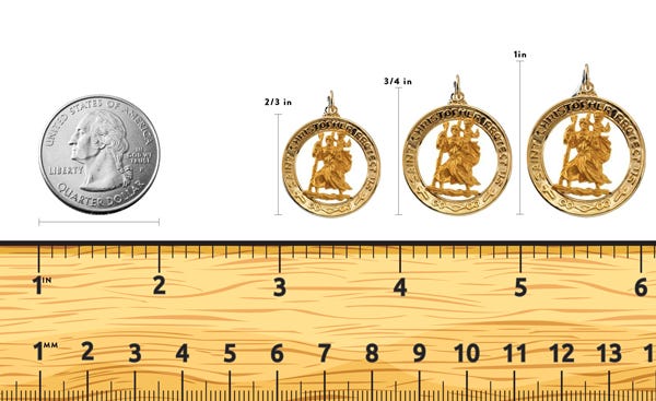 Saint Christopher Religious Medal