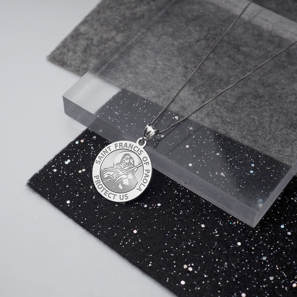 Saint Francis of Paola DoubleSided Navy Medal "EXCLUSIVE"