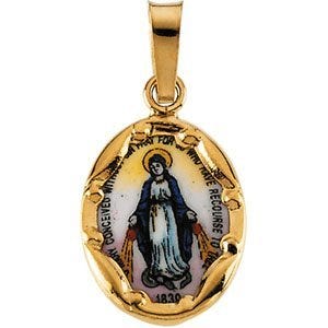 PORCELAIN MIRACULOUS PENDANT