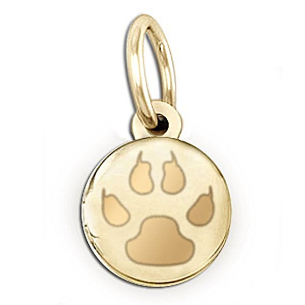 Cat's Paw Print Round Picture Locket