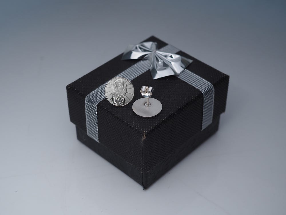 Pair of Saint Raphael Stud Earrings