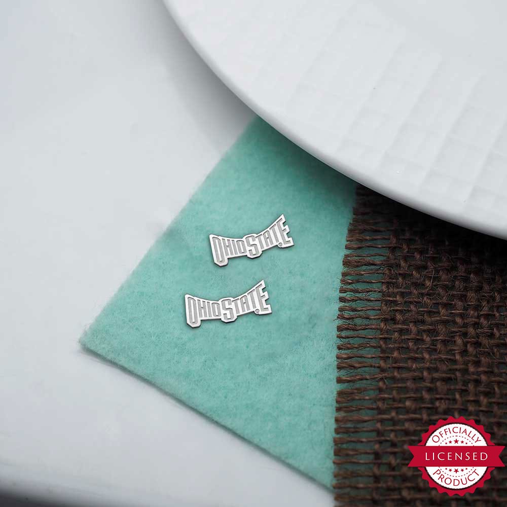 Pair Of Ohio State Banner Earrings