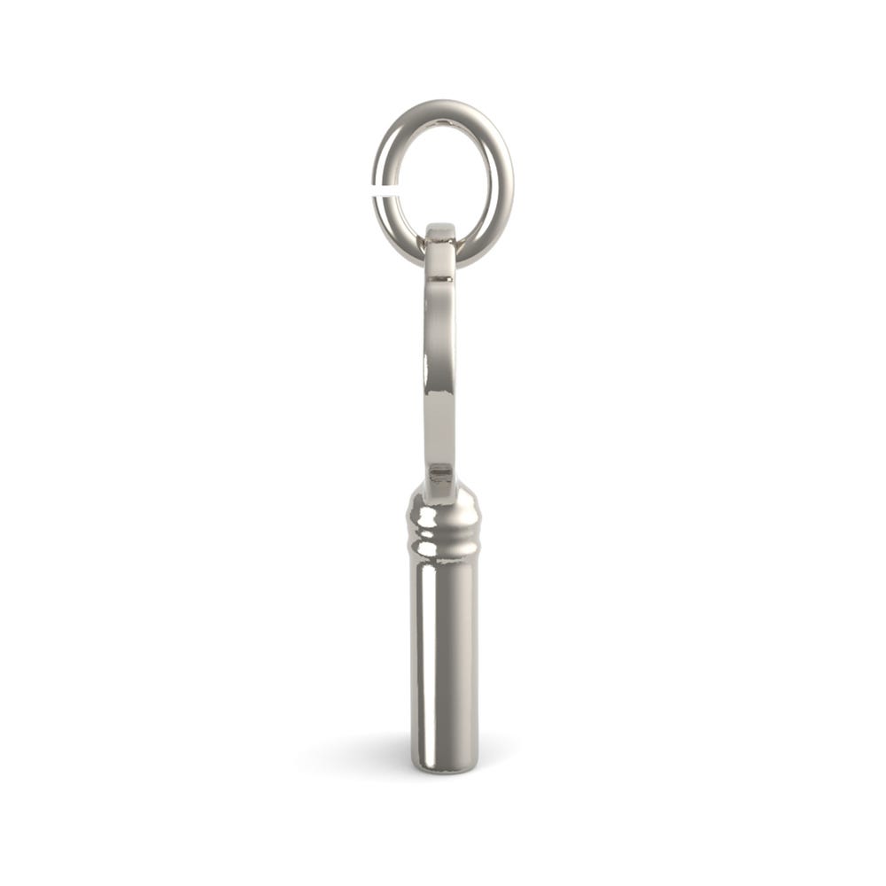 Petite Antique Heart Key Charm