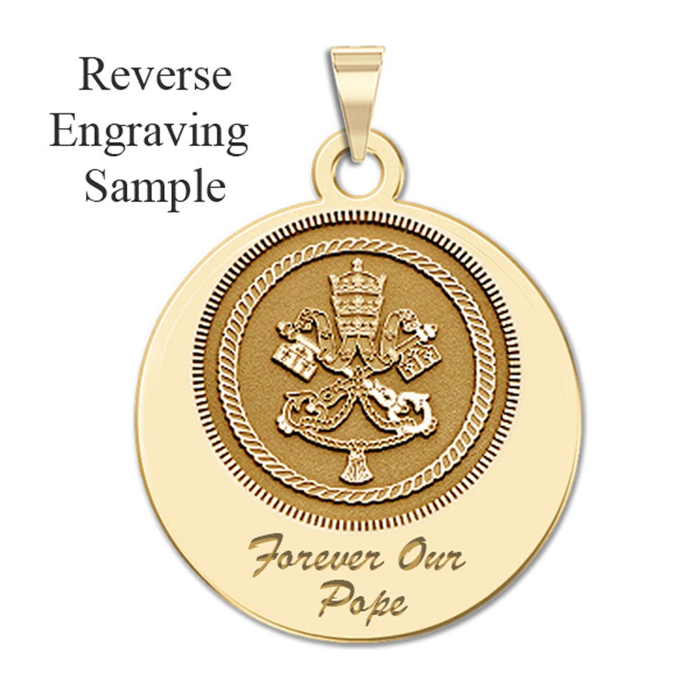 Pope Emeritus Benedict XVI Memorial Commemorative Double-Sided Religous Embossed Bracelet
