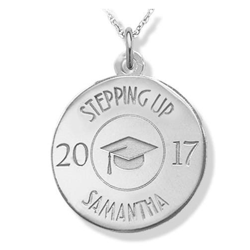 Personalized ' Stepping Up ' Class of 2017 Pendant or Charm