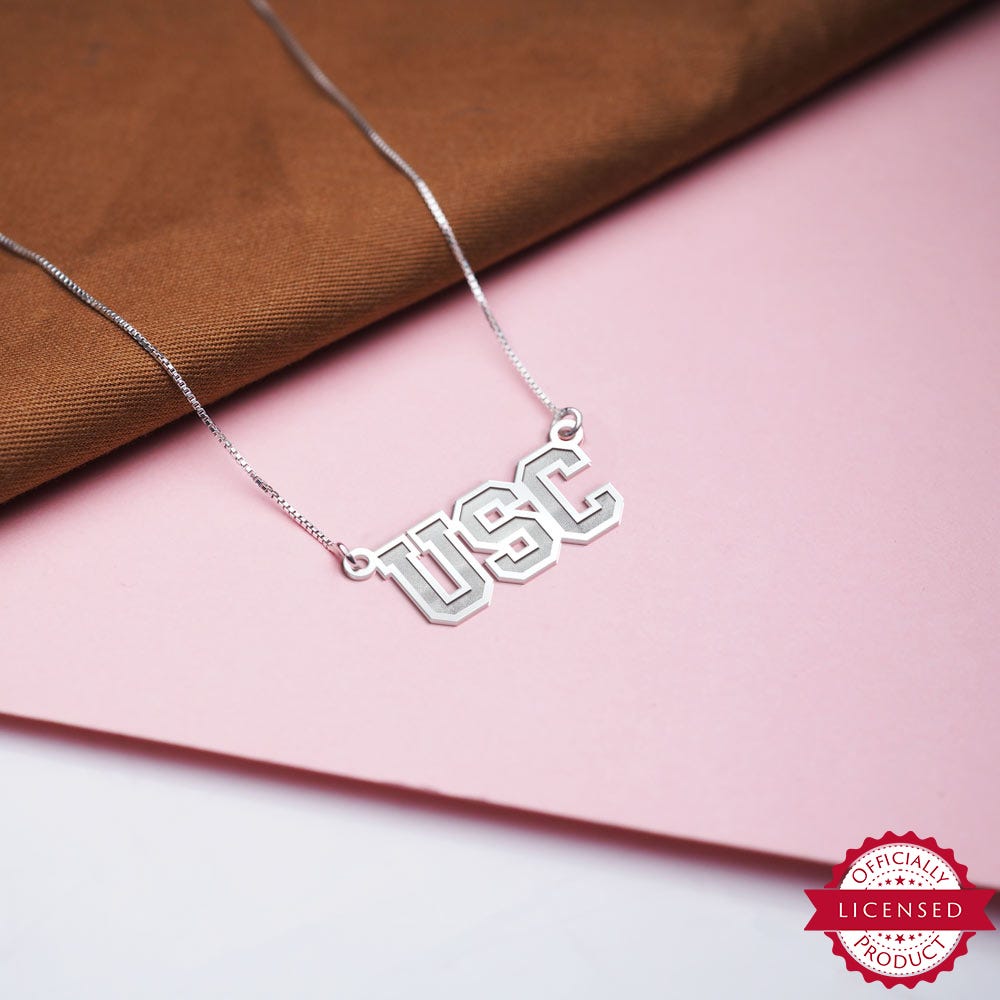 USC Block Necklace