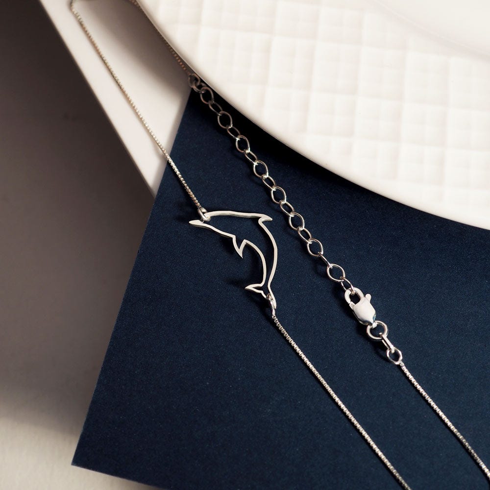 Dainty Dolphin Anklet