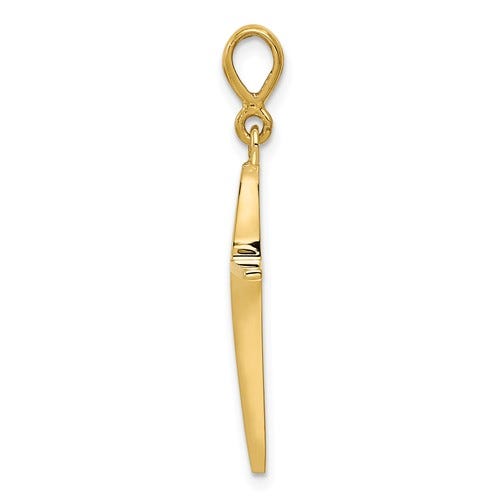 14k Polished Cross Pendant