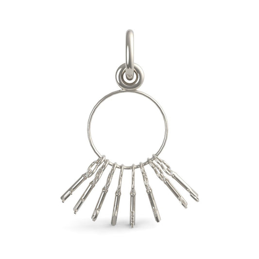 I Love You Skeleton Key Ring Charm