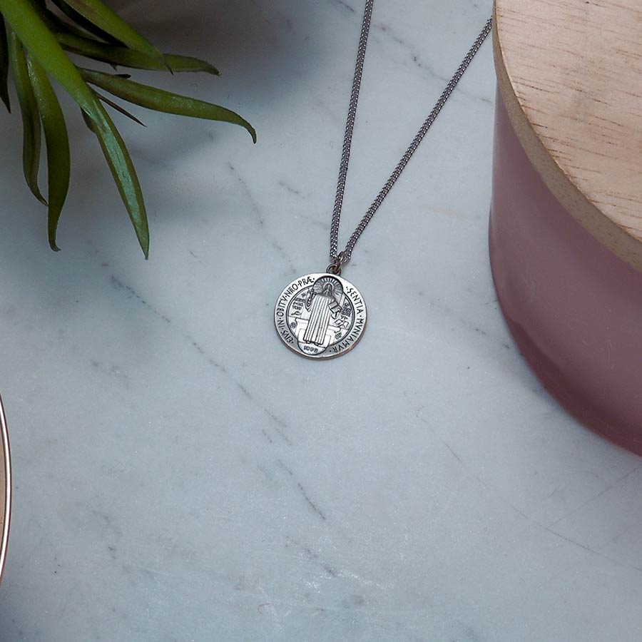 Saint Benedict Round Jubilee Religious Medal