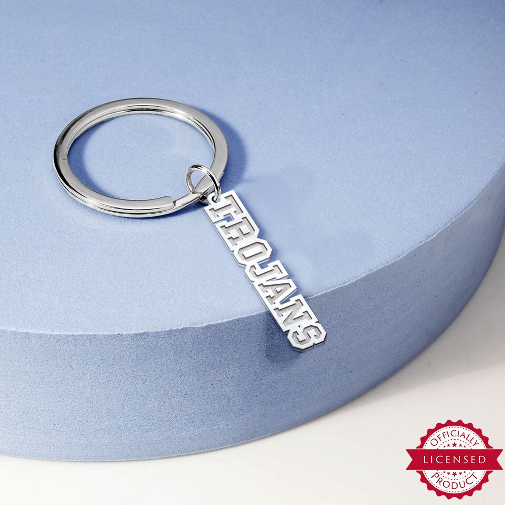 USC Block Trojans Key Chain