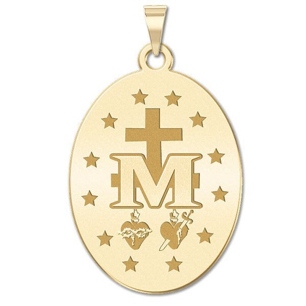 Miraculous Medal "EXCLUSIVE" Oval Pendant