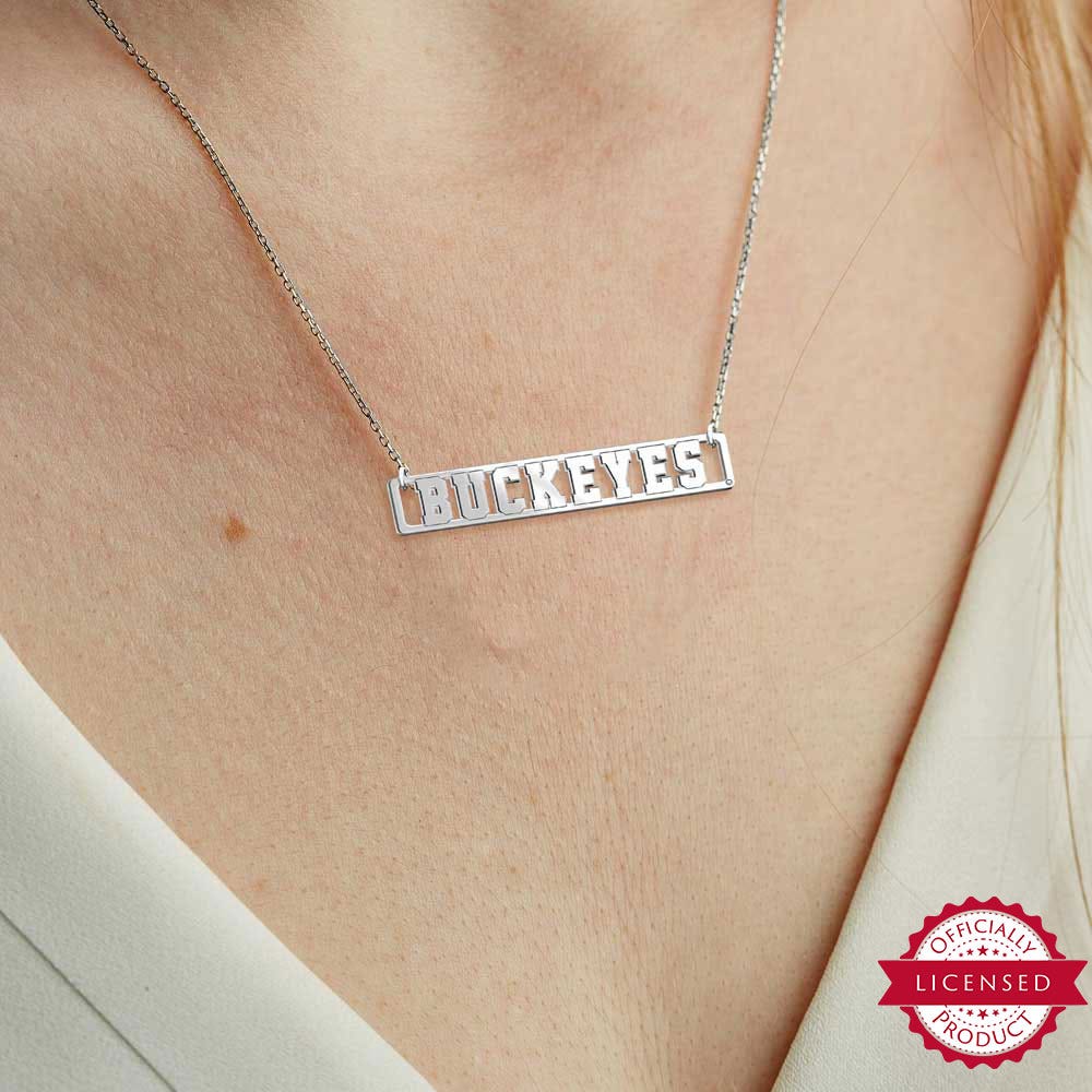 Buckeyes Bar Necklace