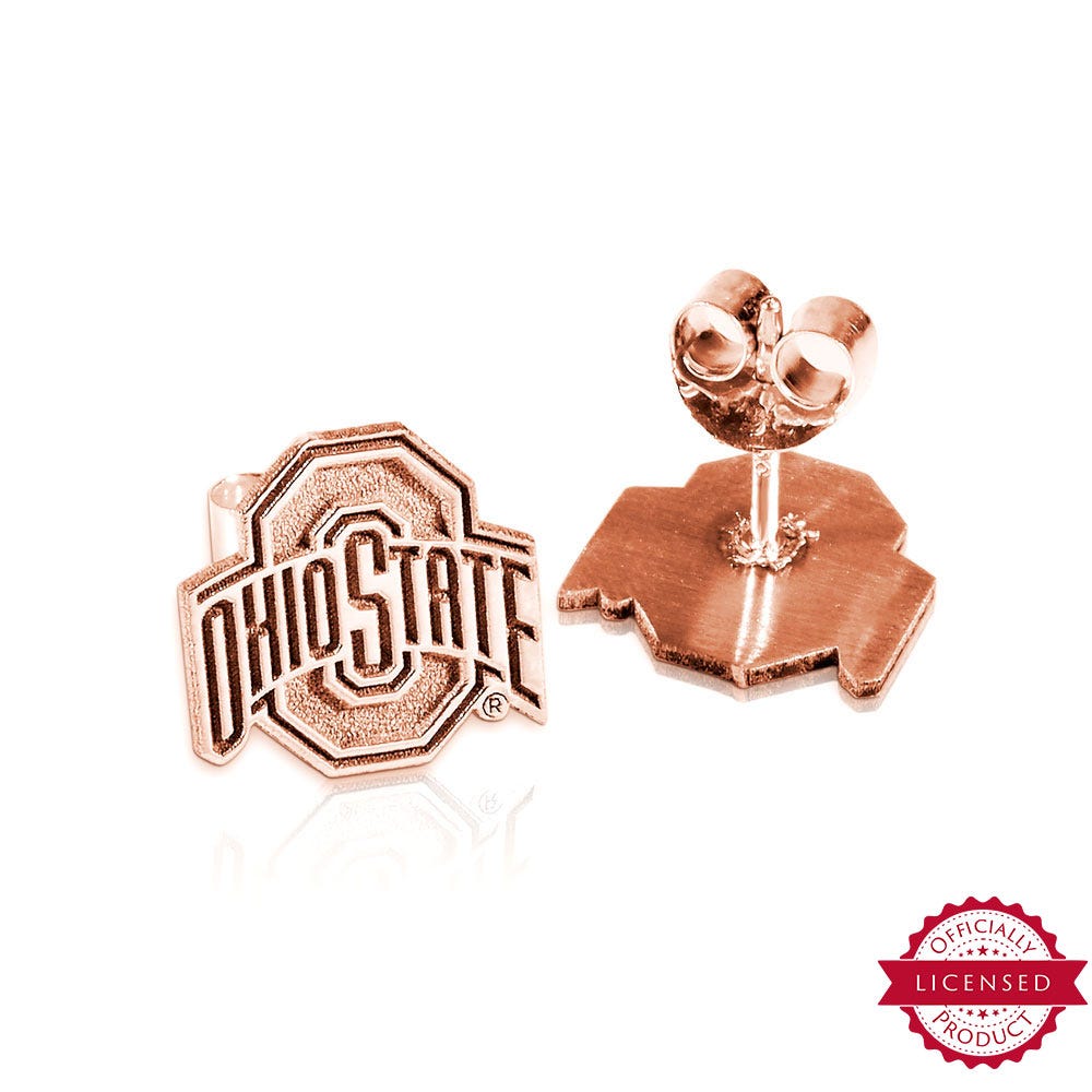 Pair Of Ohio State Logo Earrings