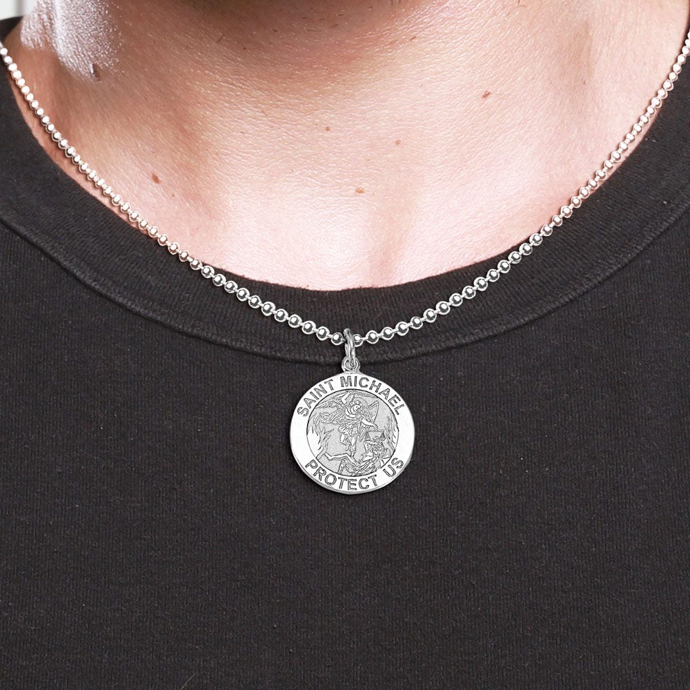 Saint Christopher & Saint Michael Doublesided Medal