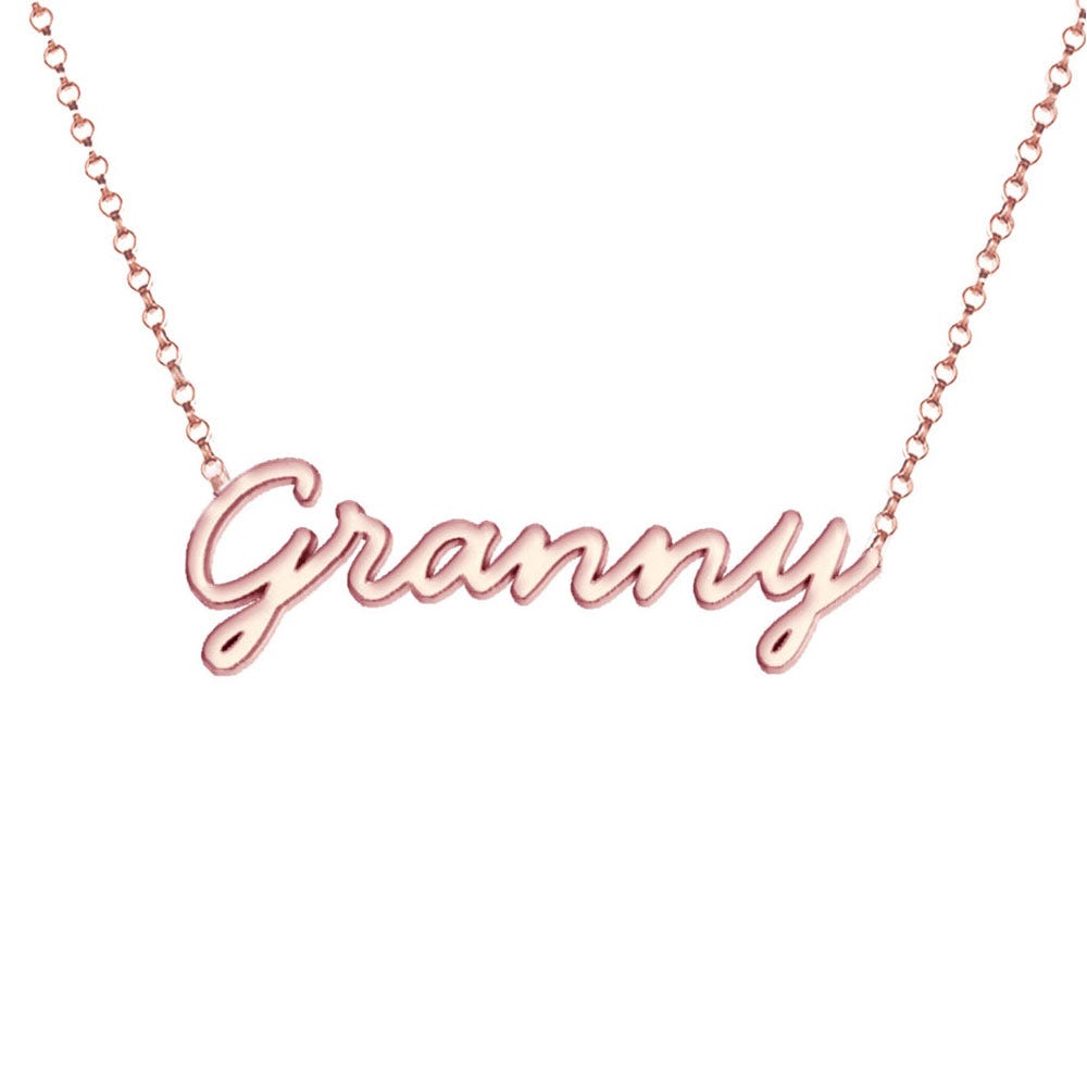Custom Mother Polished Necklace with Chain