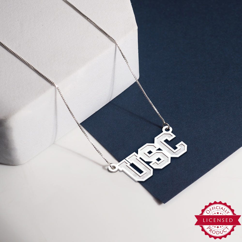 USC Block Necklace