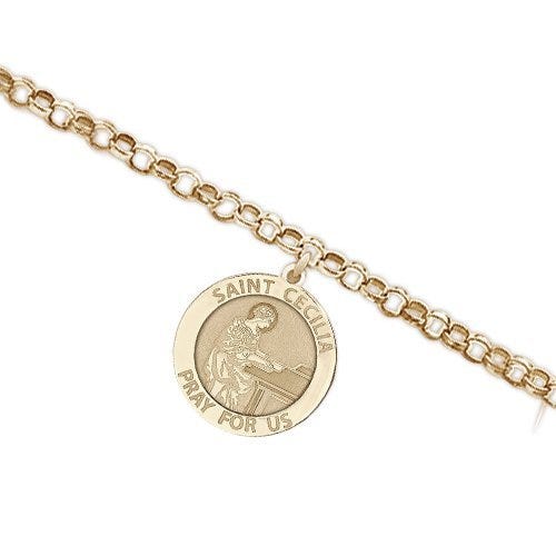 Saint Cecilia Religious Anklet - "EXCLUSIVE"