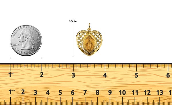 14K Yellow Gold Miraculous Medals