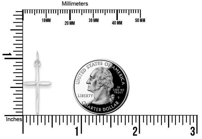 Sterling Silver Passion Cross Charm