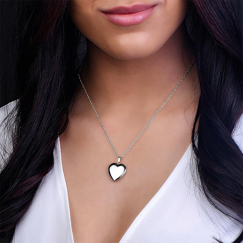 Sterling Silver "Sweetheart" Heart Photo Locket