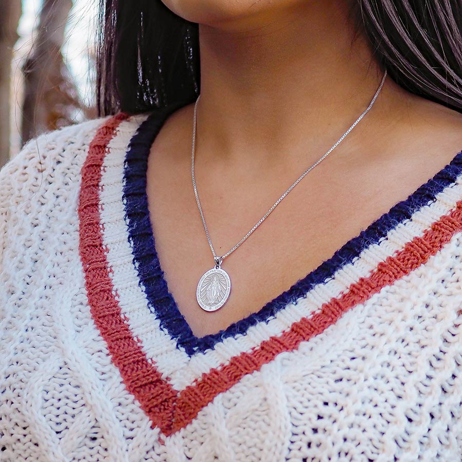 Miraculous Medal "EXCLUSIVE" Oval Pendant