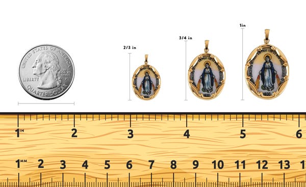 PORCELAIN MIRACULOUS PENDANT