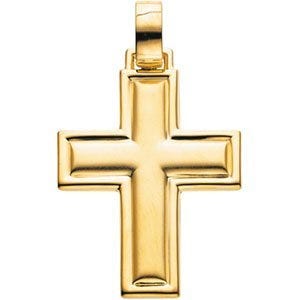 14K Yellow Gold CROSS PENDANT